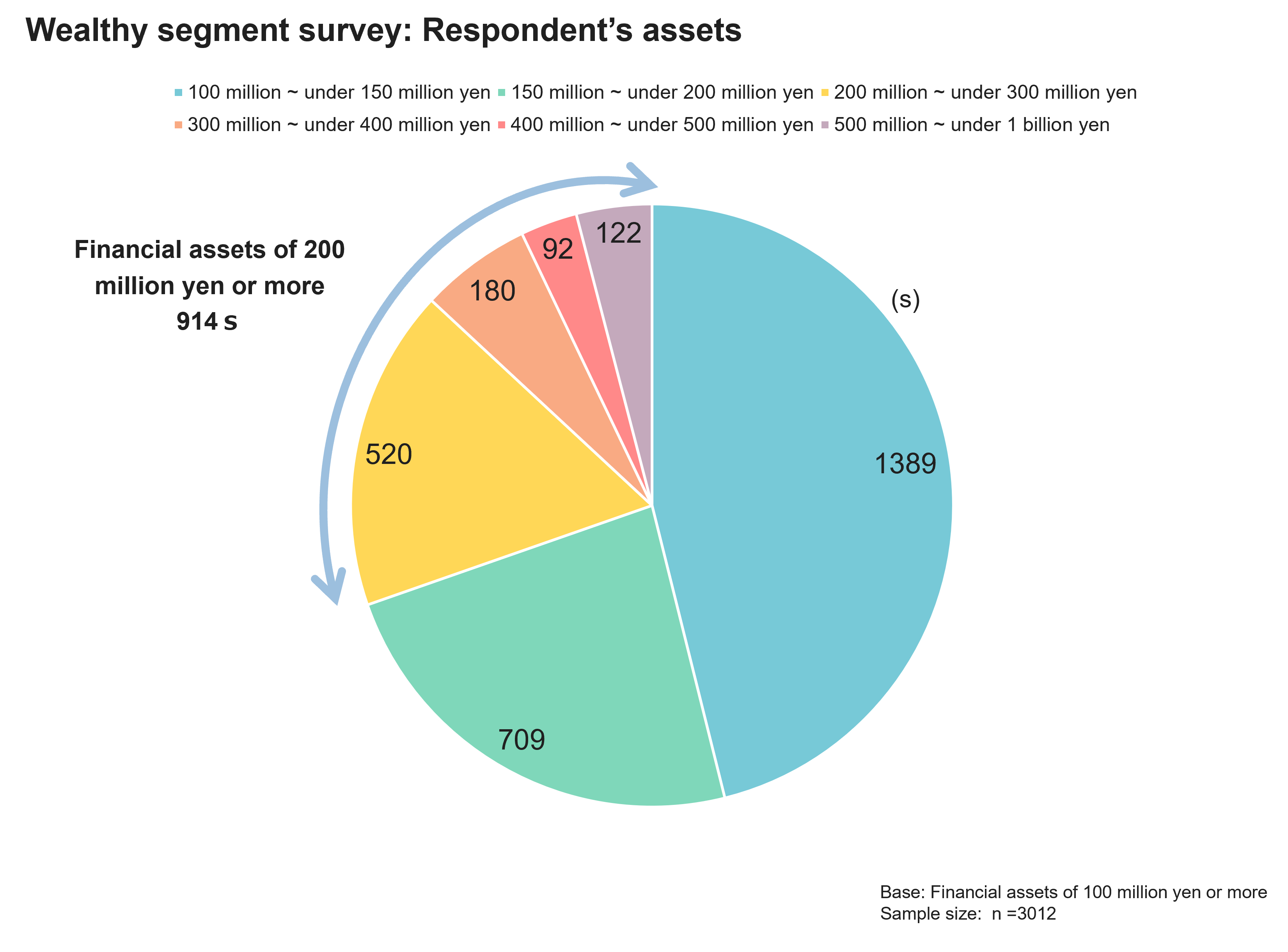 Wealthy segment survey:Respondet's assets