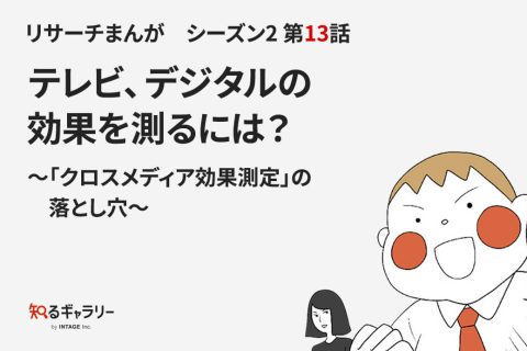 リサーチまんがシーズン2 第13話 テレビ、デジタルの効果を測るには？～「クロスメディア効果測定」の落とし穴～