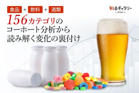 食品＋飲料＋酒類 156カテゴリのコーホート分析から読み解く変化の裏付け